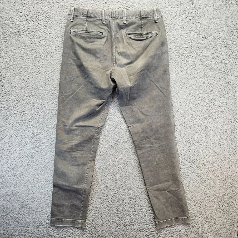Gap Pants Mens 32x32 Gray Denim Slim Vintage‎ Tapered Leg